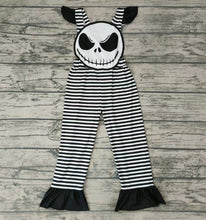 Load image into Gallery viewer, Baby girls Halloween black stripe jumpsuits Overall
