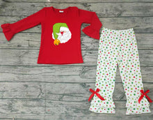 Load image into Gallery viewer, Baby girls Santa pajamas pants clothes sets
