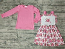 Load image into Gallery viewer, Halloween baby girls pink pumpkin skirt fall clothes sets
