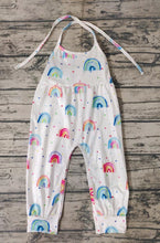 Load image into Gallery viewer, Baby girls rainbow jumpsuits
