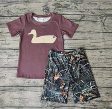 Load image into Gallery viewer, Baby boy duck camo summer shorts sets
