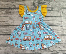 Load image into Gallery viewer, Baby girls back to school knee length dresses
