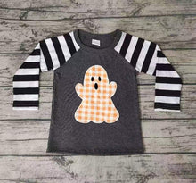 Load image into Gallery viewer, Baby Boys long sleeve ghost Halloween shirts
