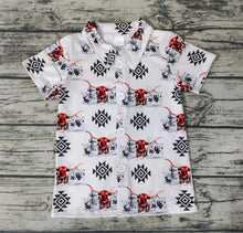 Load image into Gallery viewer, Baby Boys western cow button up shirts 5
