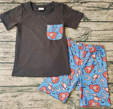Load image into Gallery viewer, Baby boys western gita shorts sets
