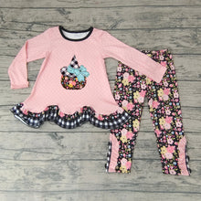 Load image into Gallery viewer, Baby girls floral Halloween hat legging pants sets
