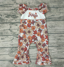 Load image into Gallery viewer, Baby girls there pumpkin floral rompers
