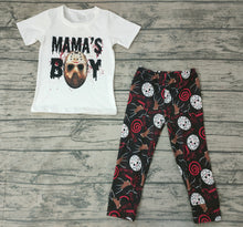 Load image into Gallery viewer, Baby boys Halloween mama&#39;s boy pants clothes sets
