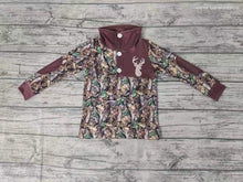 Load image into Gallery viewer, baby Boys camo deer pullover button shirts
