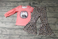 Load image into Gallery viewer, Baby Girls leopard ghost bell halloween clothing sets
