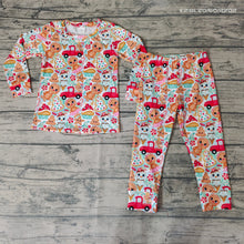 Load image into Gallery viewer, baby girls christmas gingerbread pajamas pants sets
