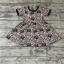 Load image into Gallery viewer, Baby girls halloween witch leopard dresses
