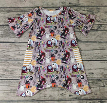 Load image into Gallery viewer, Baby girls fall halloween cartoon dresses
