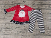 Load image into Gallery viewer, Baby Girls santa Christmas stripe legging pants clothes sets
