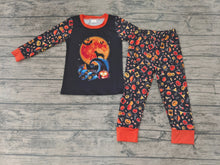Load image into Gallery viewer, Halloween baby boys candy holiday pajamas sets
