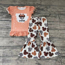 Load image into Gallery viewer, Baby Girls animal cartoon bell pants outfits clothing sets
