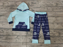 Load image into Gallery viewer, Baby boys Football hoodie top pants clothes sets
