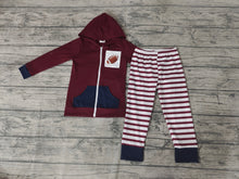 Load image into Gallery viewer, Baby boys Football hoodie top pants clothes sets
