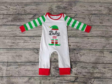Load image into Gallery viewer, Baby boys Christmas cartoon stripe rompers
