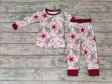 Load image into Gallery viewer, Baby Boys Christmas star cactus pajamas sets
