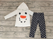 Load image into Gallery viewer, Baby Girls Christmas snowman let it snow hoodie sets
