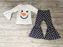 Load image into Gallery viewer, Baby Girls snowman shirt dots bell pants sets
