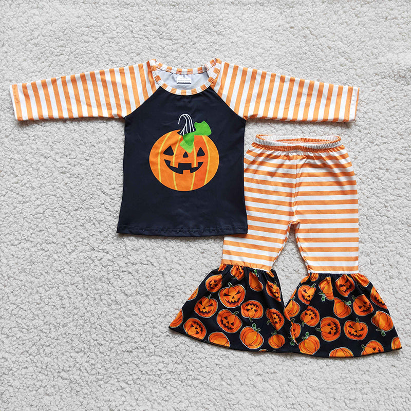 Halloween pumpkin face set