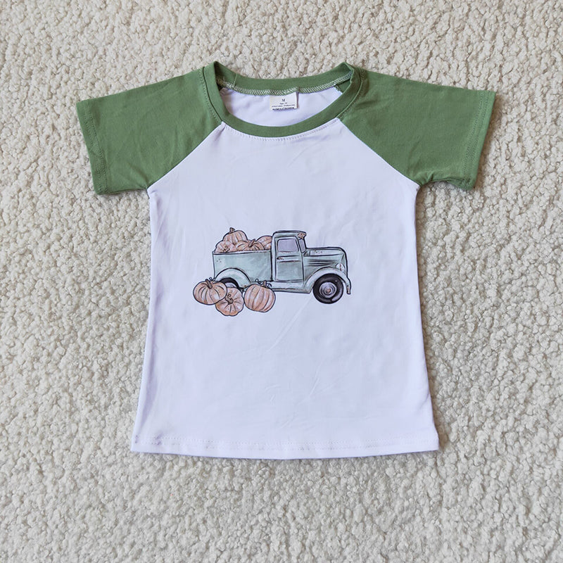 Pumpkin tractor shirts