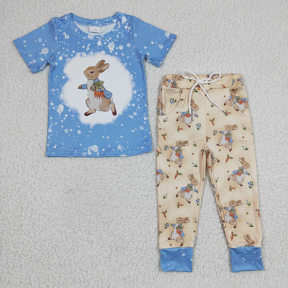 Baby Boys Easter Rabbit Pants Clothes Sets