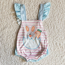 Load image into Gallery viewer, Baby girls Easter rabbit bunny rompers
