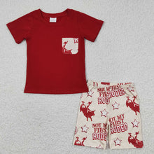 Load image into Gallery viewer, Baby Boys Not My First Rodeo Tee Shirts Shorts Sets
