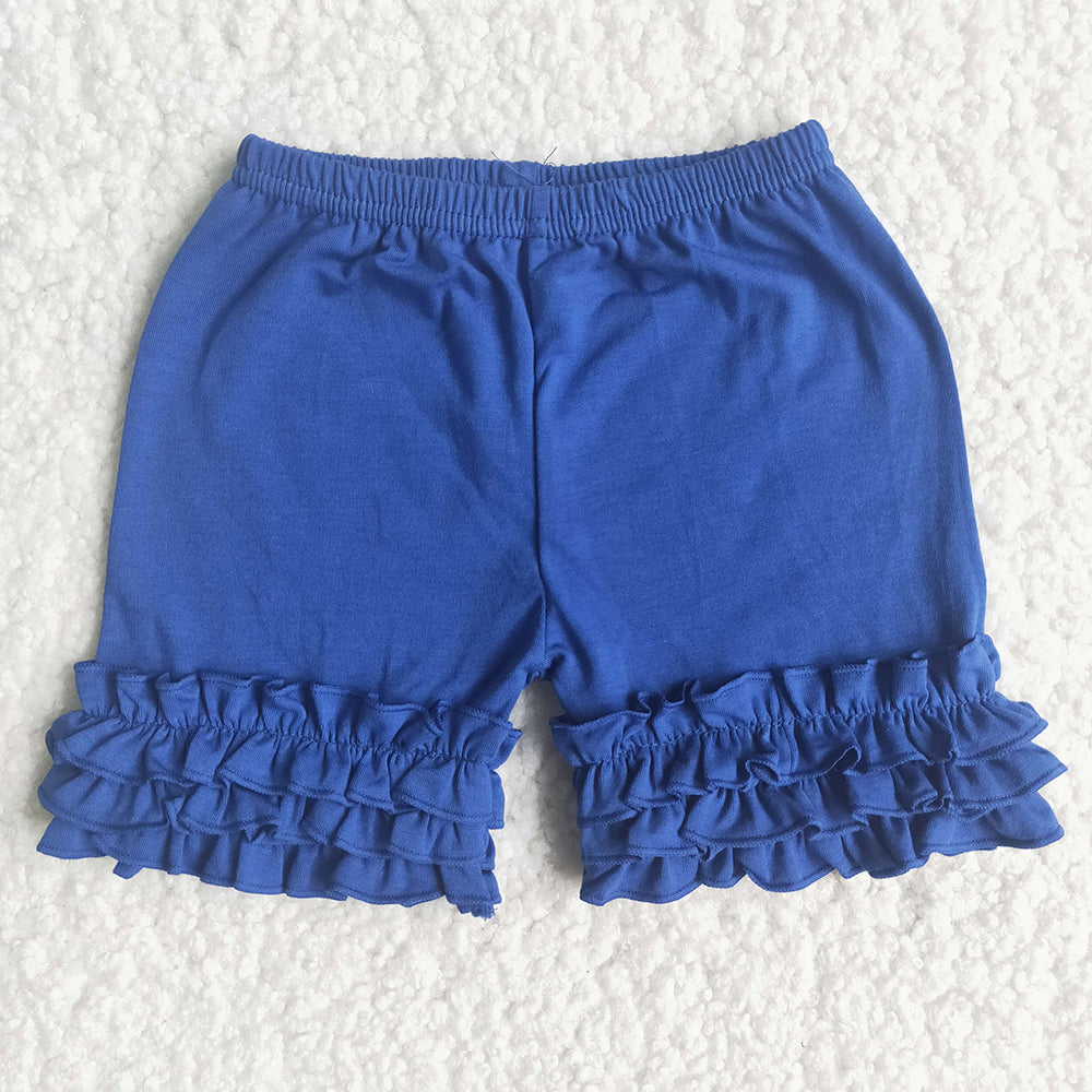 Royal Blue icing ruffle shorts