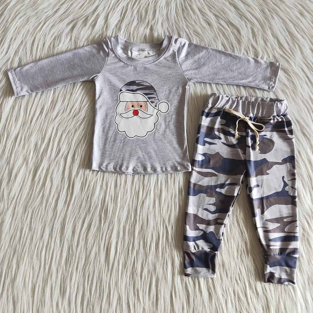 Boys santa pants sets-Promotion