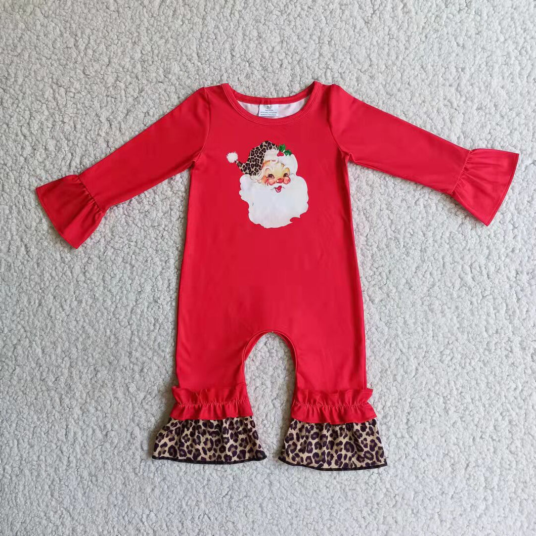 Santa Christmas girls rompers