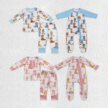 Load image into Gallery viewer, Baby Children Western Boots Pajamas Rompers Sibling Sets
