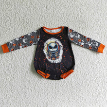 Load image into Gallery viewer, Baby girls Halloween black long sleeve rompers
