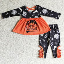 Load image into Gallery viewer, Halloween witch holiday legging sets
