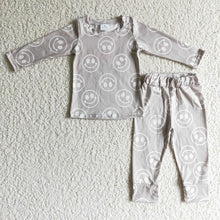 Load image into Gallery viewer, baby kids face smile pajamas sets
