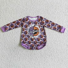 Load image into Gallery viewer, Baby girls Halloween pumpkin rompers
