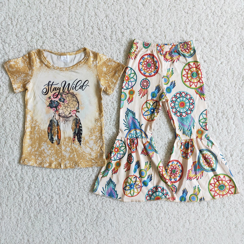 Stay Wild bell pants sets
