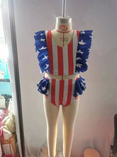 Load image into Gallery viewer, Baby Girls 4th Of July Tow Pieces Swimsuits
