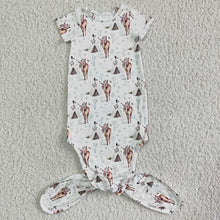 Load image into Gallery viewer, Baby newborn western teepee horse gowns
