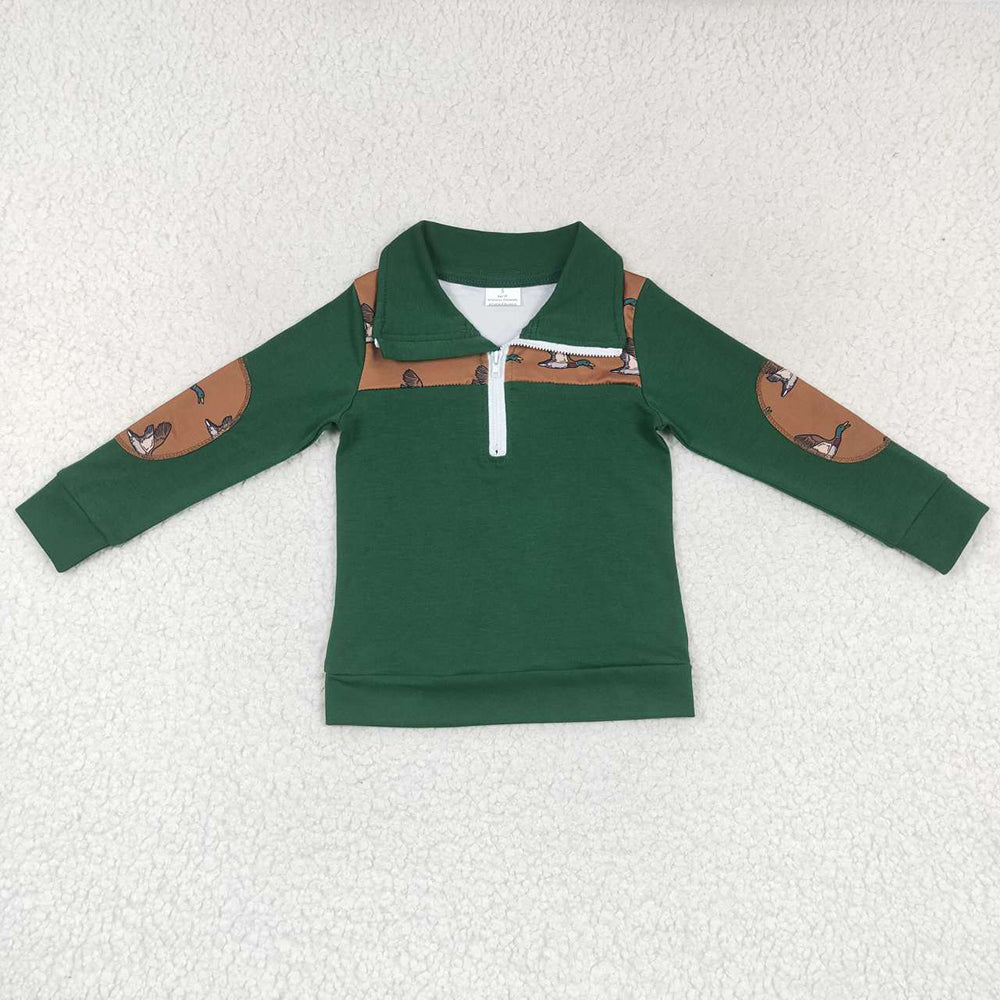 Baby Boys Duck Long Sleeve Pullover Tee Shirt Tops