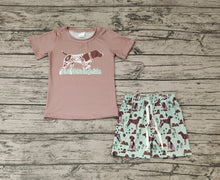 Load image into Gallery viewer, Baby Boys Dog Short Sleeve Top Shorts Clothes Sets
