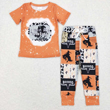 Load image into Gallery viewer, Baby Boys Short Sleeve Cowboy Tee Pants Clothes Sets
