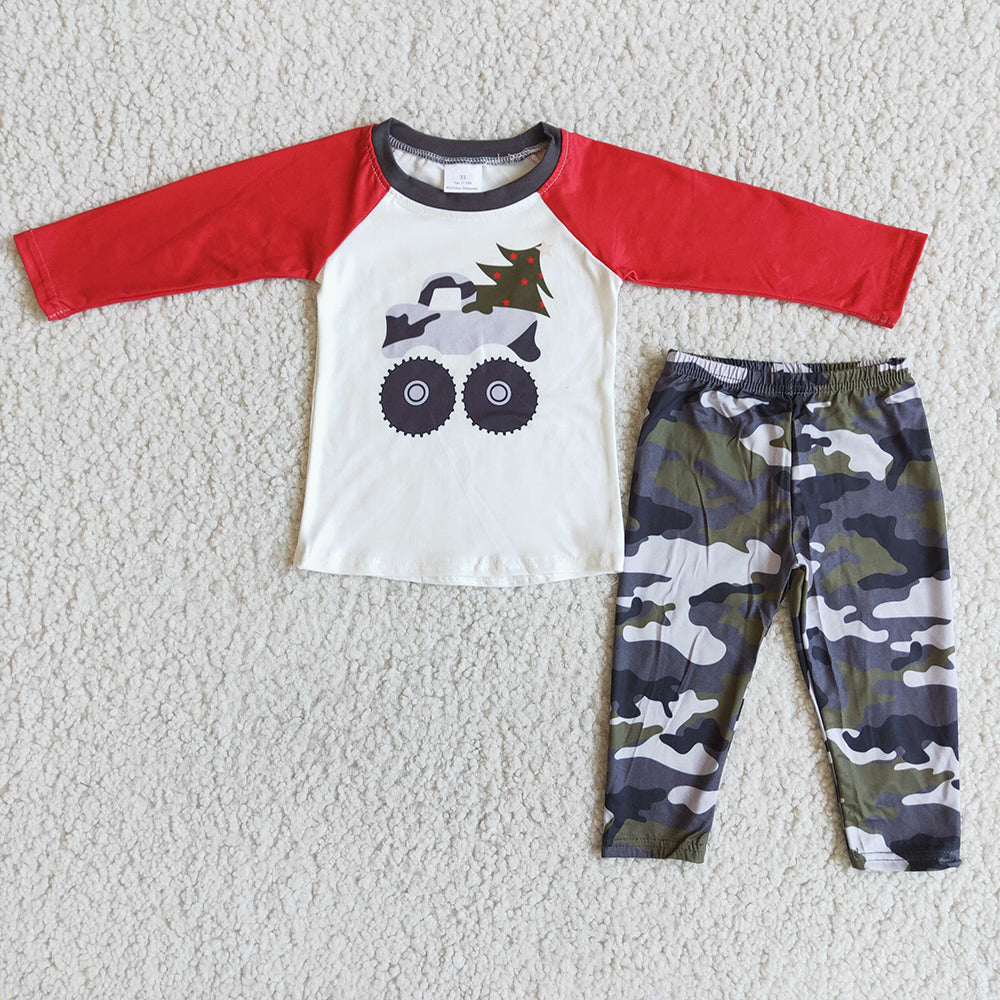 Boys Camo Tractor pants Christmas sets