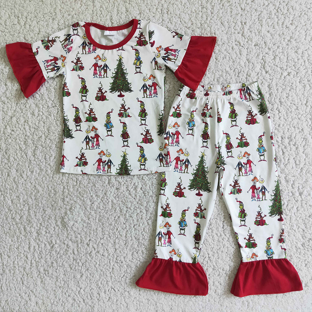 Baby girls tree pajamas sets