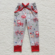 Load image into Gallery viewer, Baby Boys Valentines heart tractor pants
