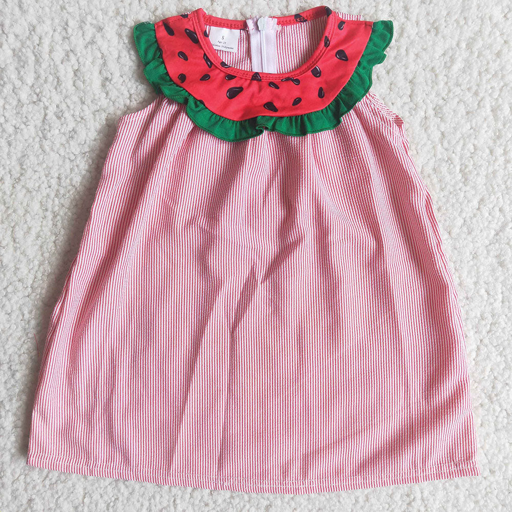 O-Neck watermelon dresses