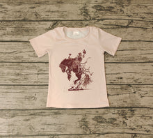 Load image into Gallery viewer, Baby Boys Western Rodeo Horse Short Sleeve Shirts Tops
